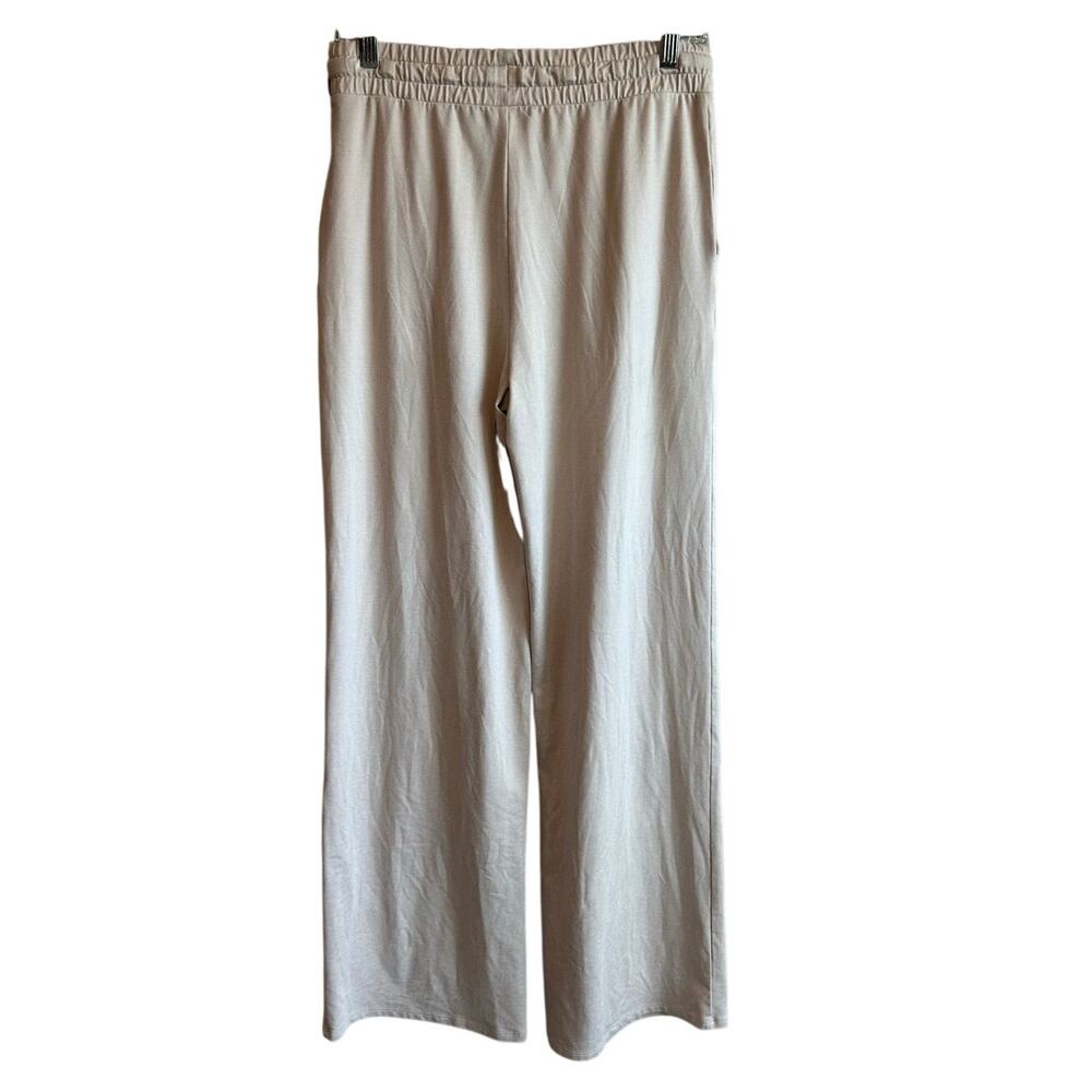 Vuori Halo Essential Wide Leg Pant Ecru Heather Small - Picture 5 of 10